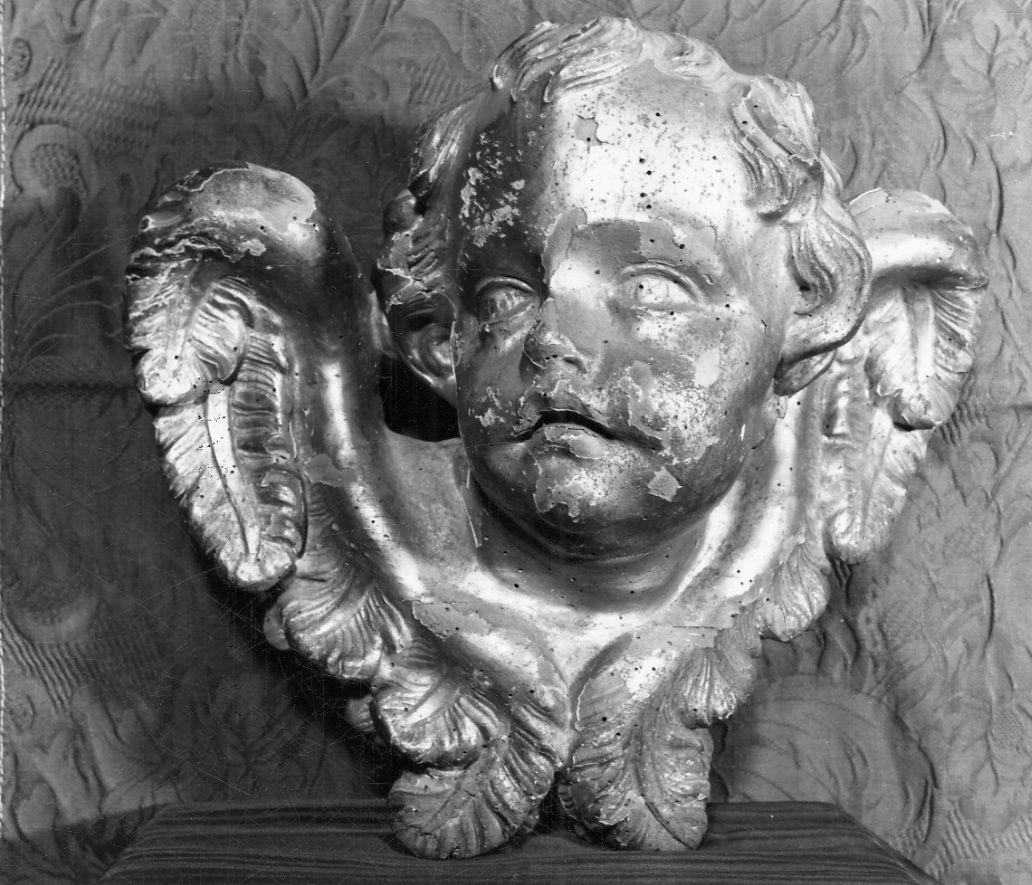 cherubino (scultura, frammento) di Riva Giuseppe Antonio (terzo quarto sec. XVIII)