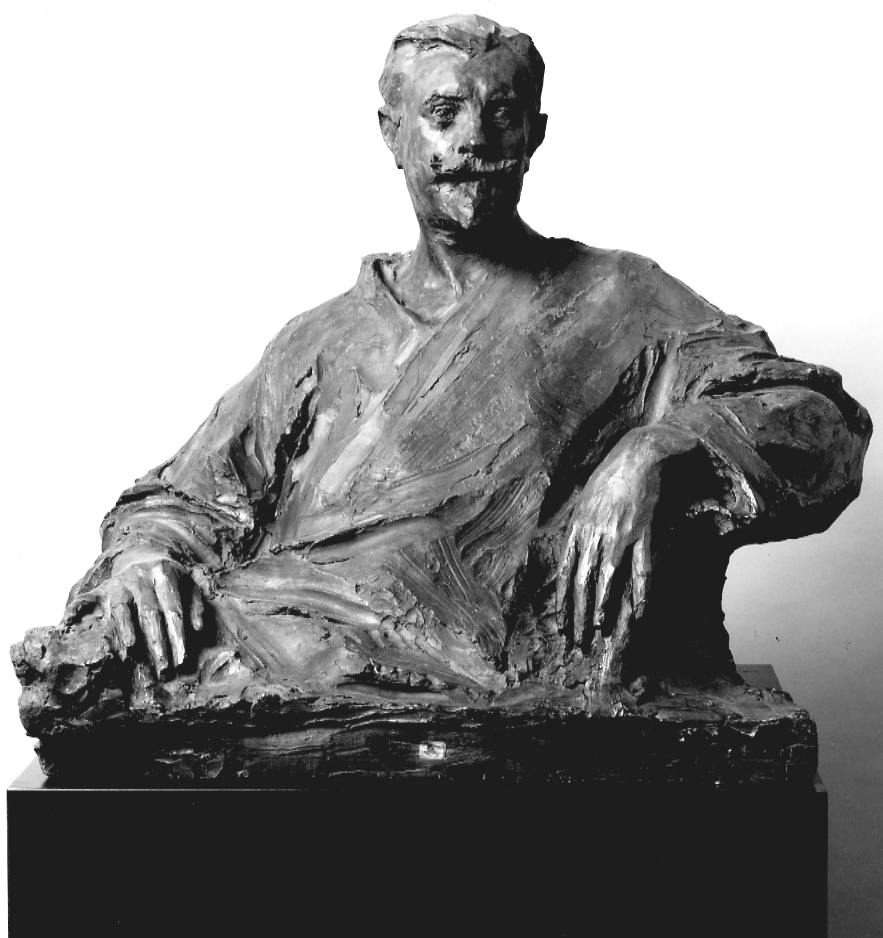 busto ritratto d'uomo (scultura, opera isolata) di Troubetzkoy Paolo (inizio sec. XX)