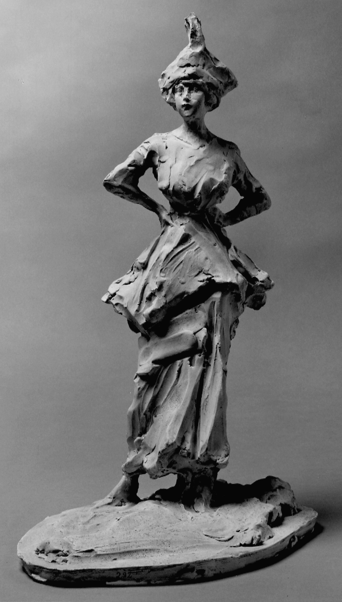 figura femminile (scultura, opera isolata) di Troubetzkoy Paolo (primo quarto sec. XX)