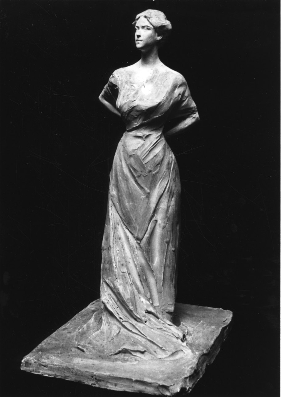 ritratto di Anna Maria Borghese de Ferrari (scultura, opera isolata) di Troubetzkoy Paolo (primo quarto sec. XX)