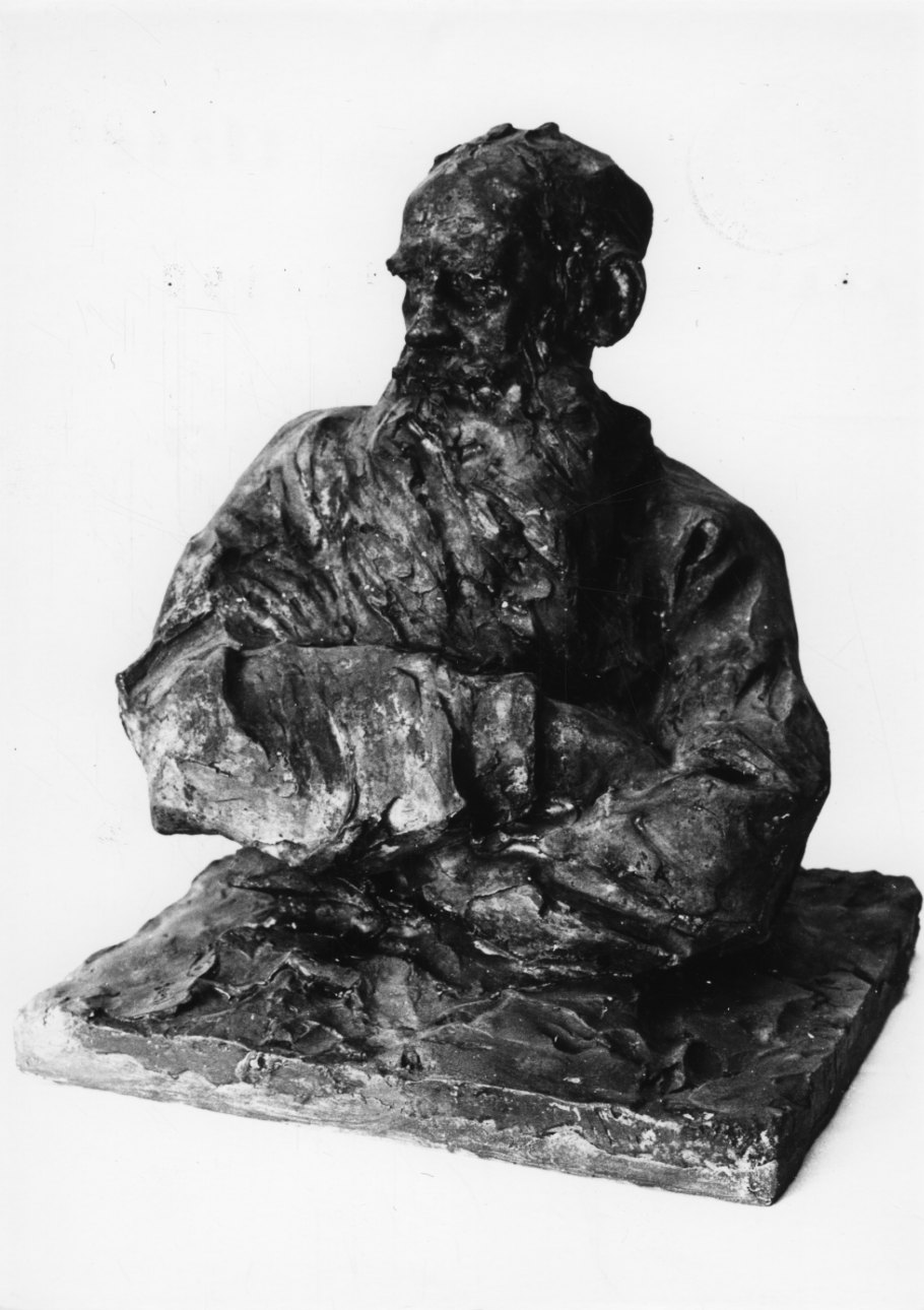 busto ritratto di Leone Tolstoy (scultura, opera isolata) di Troubetzkoy Paolo (fine sec. XIX)