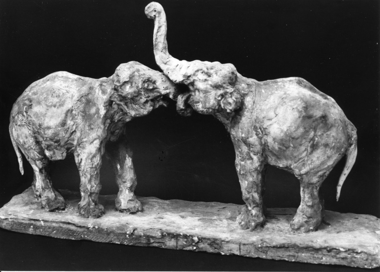 elefanti (gruppo scultoreo, opera isolata) di Troubetzkoy Paolo (inizio sec. XX)