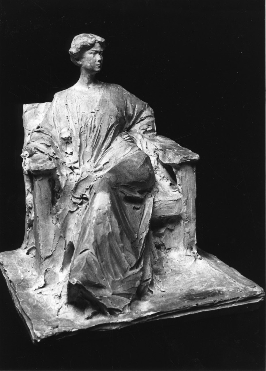 ritratto di Anna Maria Borghese de Ferrari (scultura, opera isolata) di Troubetzkoy Paolo (primo quarto sec. XX)