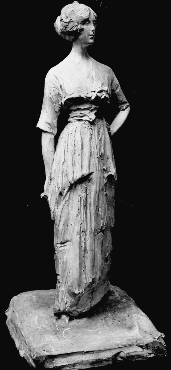 figura femminile (scultura, opera isolata) di Troubetzkoy Paolo (primo quarto sec. XX)
