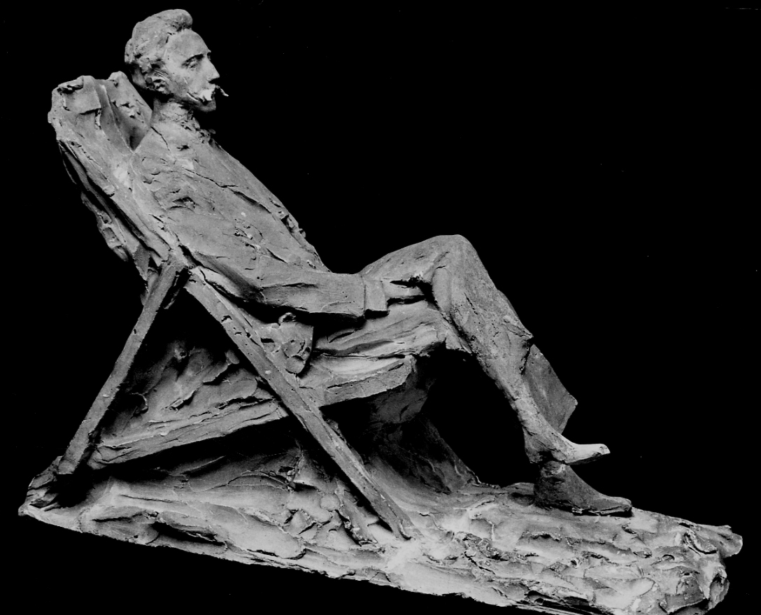 figura maschile (scultura, opera isolata) di Troubetzkoy Paolo (fine sec. XIX)