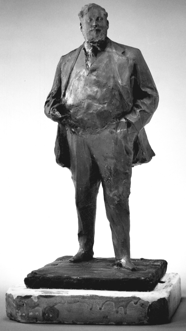 ritratto del Barone Henry de Rothschild (scultura, opera isolata) di Troubetzkoy Paolo (primo quarto sec. XX)