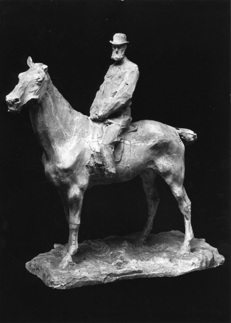 ritratto equestre del Conte Venini (gruppo scultoreo, opera isolata) di Troubetzkoy Paolo (ultimo quarto sec. XIX)