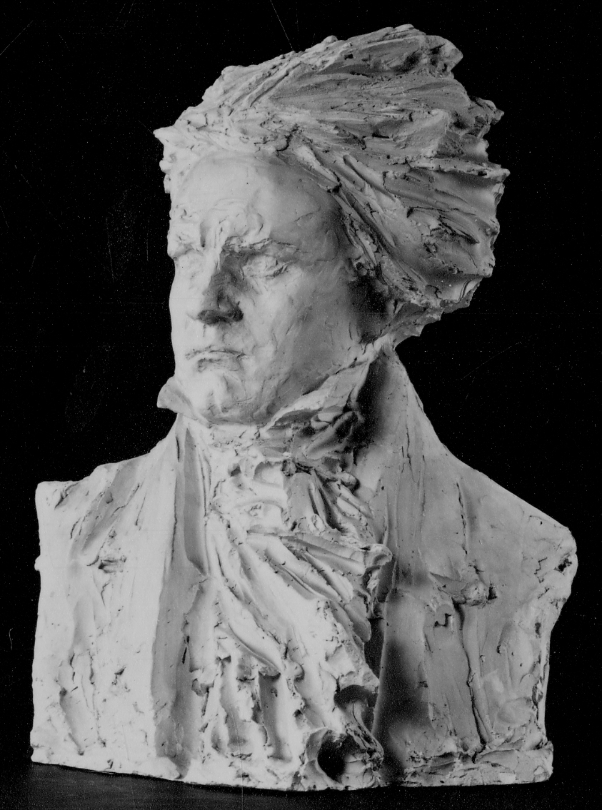 busto ritratto di Ludwig van Beethoven (scultura, opera isolata) di Troubetzkoy Paolo (secondo quarto sec. XX)