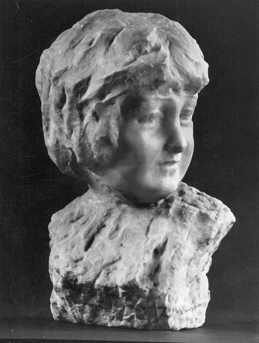testa di bambina (scultura, opera isolata) di Troubetzkoy Paolo (secondo quarto sec. XX)