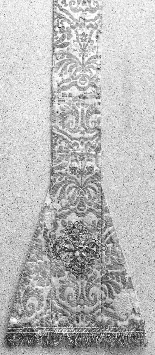 stola, elemento d'insieme - manifattura italiana (terzo quarto sec. XVII)