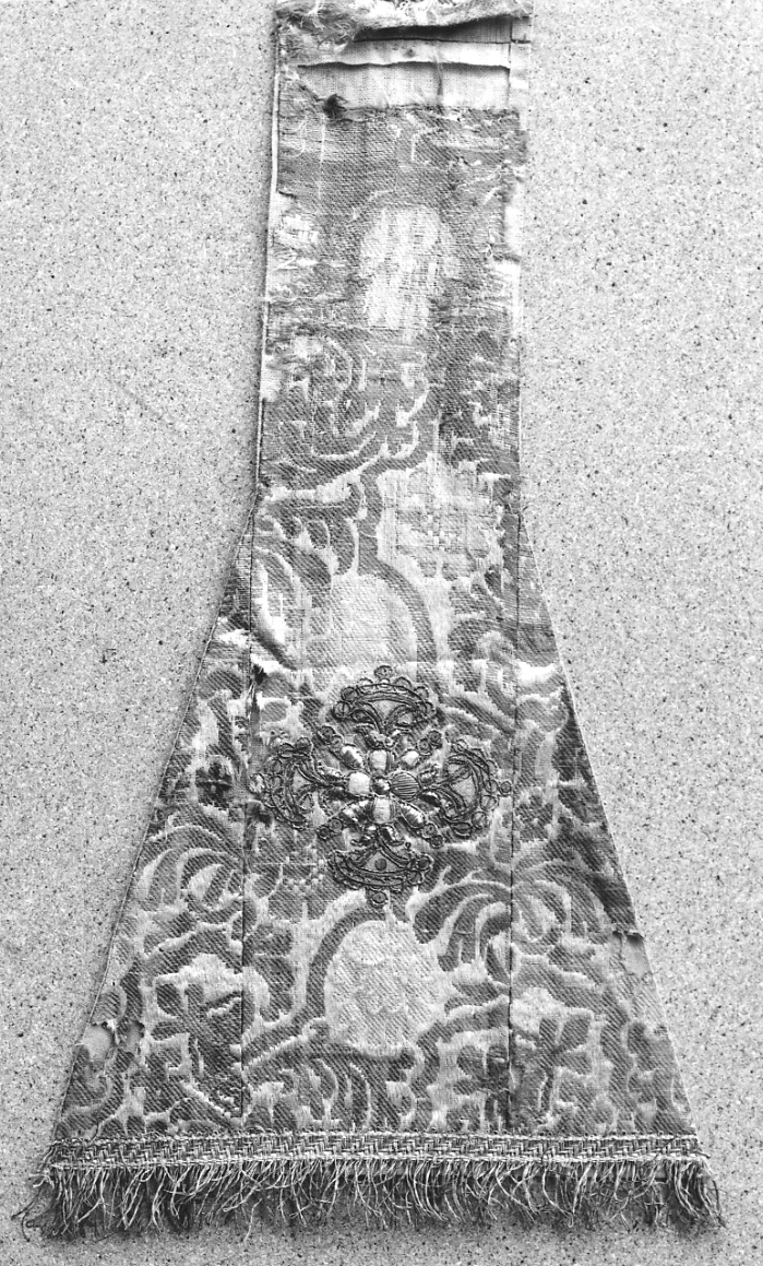 manipolo, elemento d'insieme - manifattura italiana (terzo quarto sec. XVII)