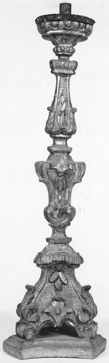 candeliere, serie - bottega piemontese (seconda metà sec. XVIII)