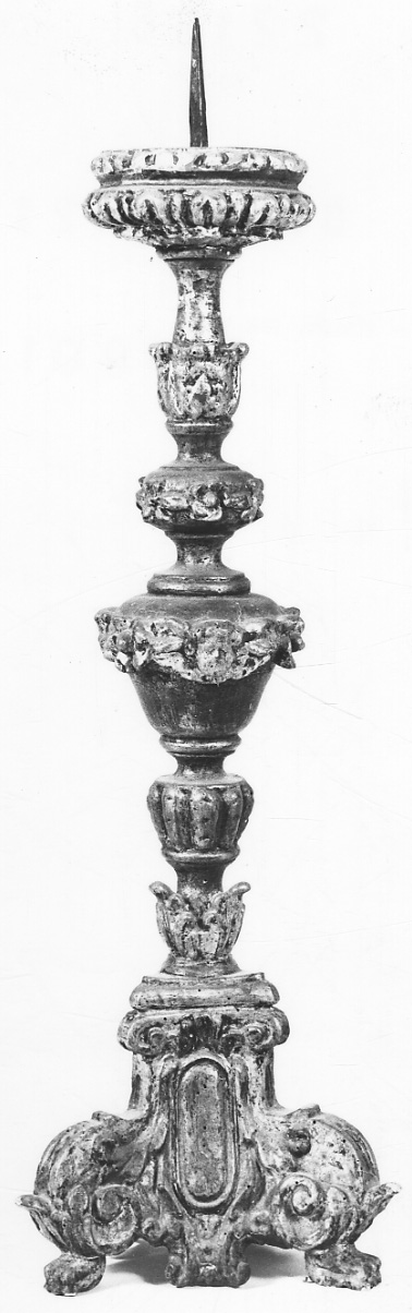 candeliere, serie - bottega lombarda (metà sec. XVII)