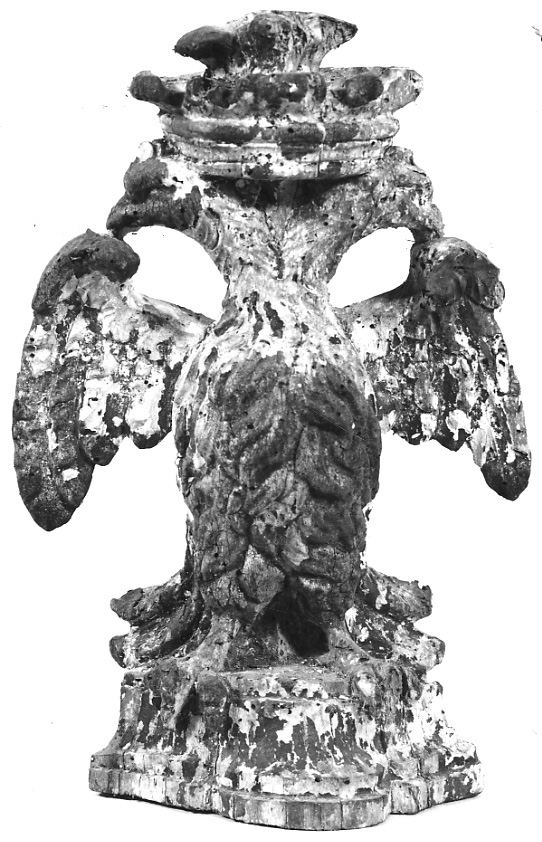 aquila bicipite (base, serie) - bottega lombardo-piemontese (prima metà sec. XVIII)