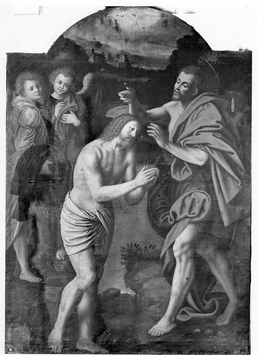 battesimo di Cristo (dipinto, opera isolata) - ambito vercellese (fine/inizio secc. XVII/ XVIII)