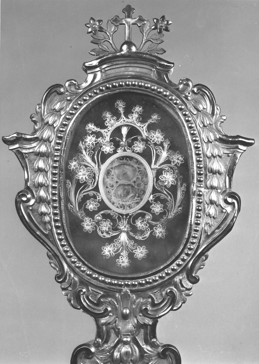 reliquiario a capsula, opera isolata - bottega piemontese (fine sec. XVIII)