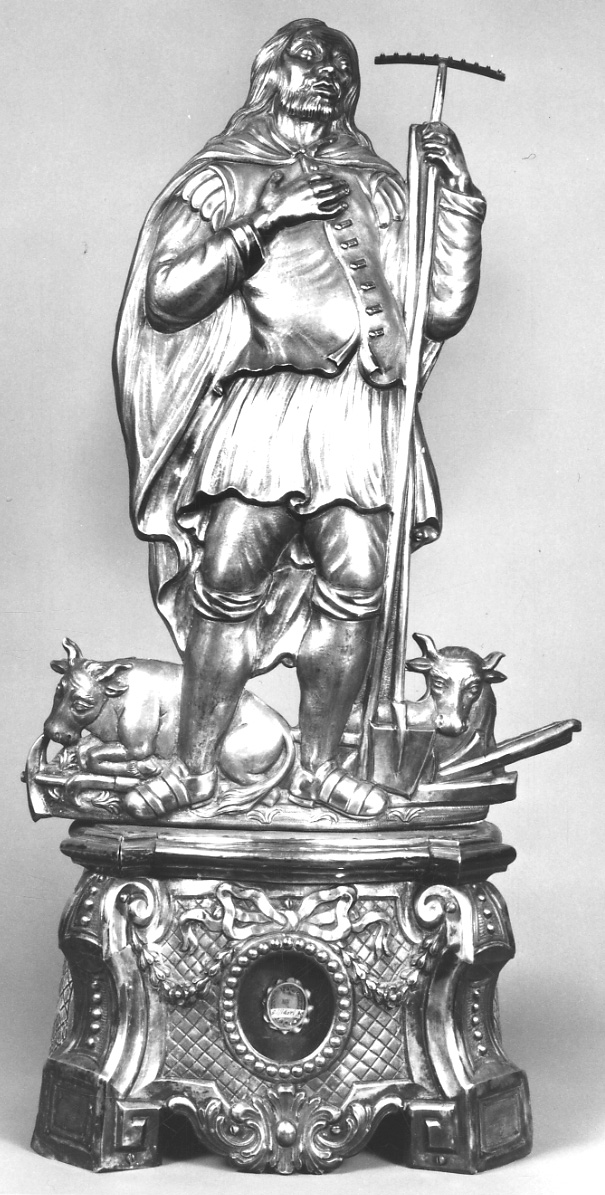 Sant'Isidoro (reliquiario antropomorfo, opera isolata) - bottega piemontese (seconda metà sec. XVIII)