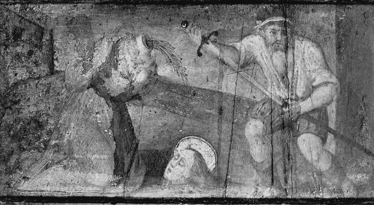martirio di Santa Margherita d'Antiochia (dipinto, opera isolata) - ambito vercellese (fine sec. XVI)