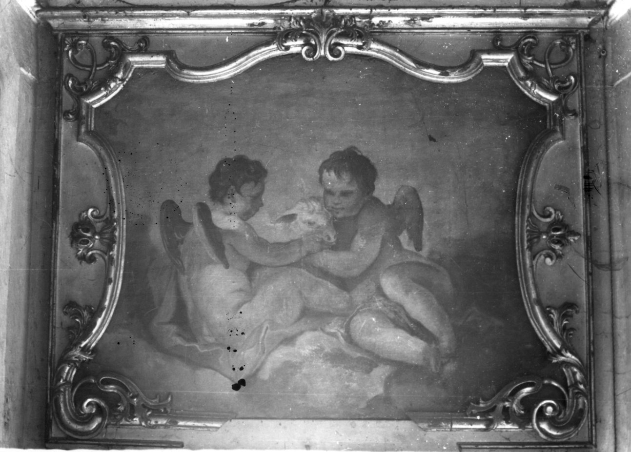 angioletti (sovrapporta, opera isolata) - ambito piemontese (seconda metà sec. XVIII)