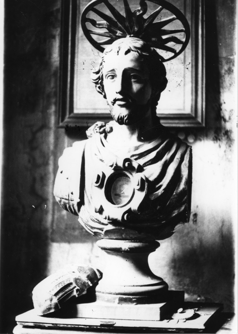 Santo (reliquiario - a busto, opera isolata) - bottega piemontese (sec. XVIII)