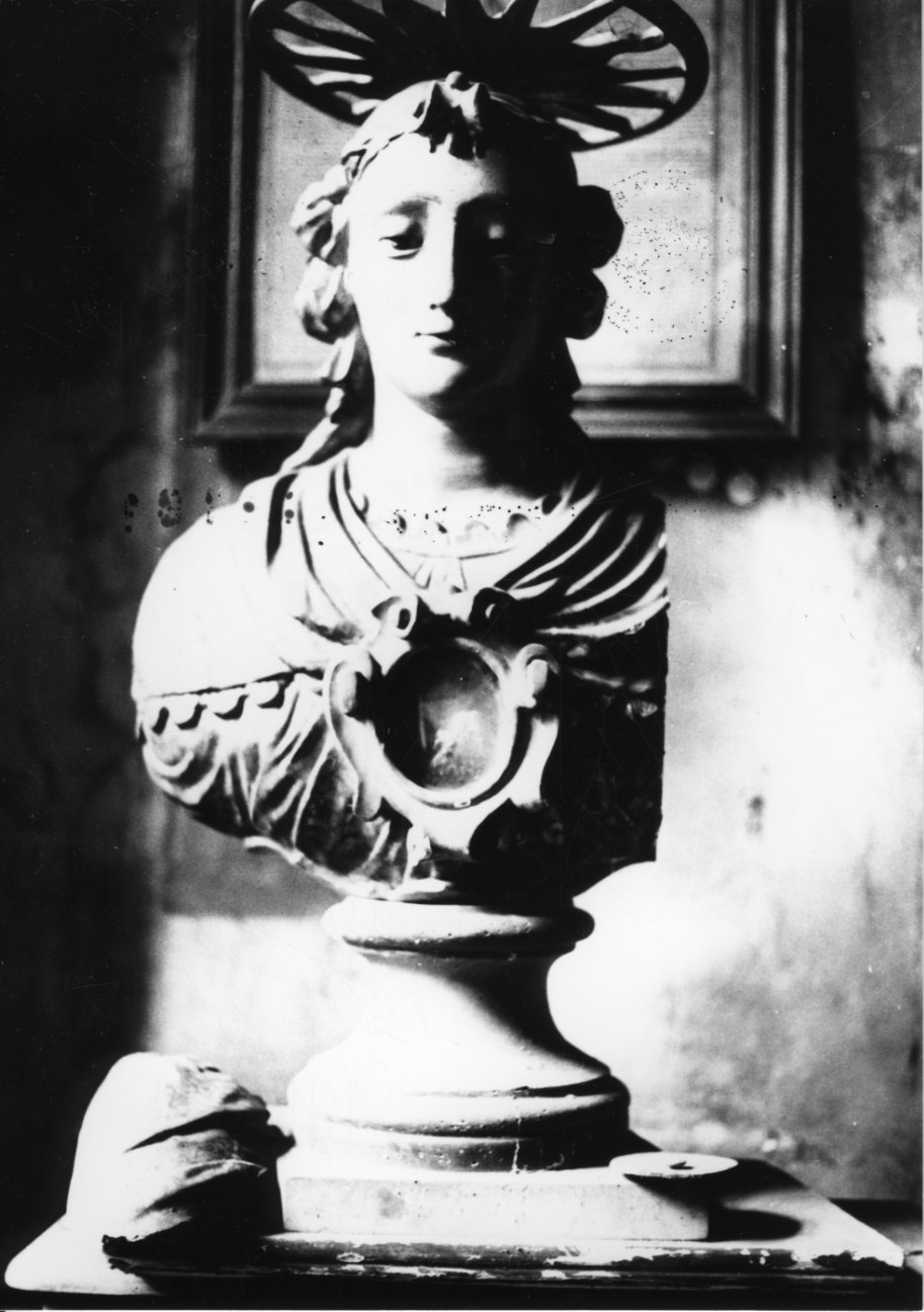Santa (reliquiario - a busto, opera isolata) - bottega piemontese (sec. XVIII)