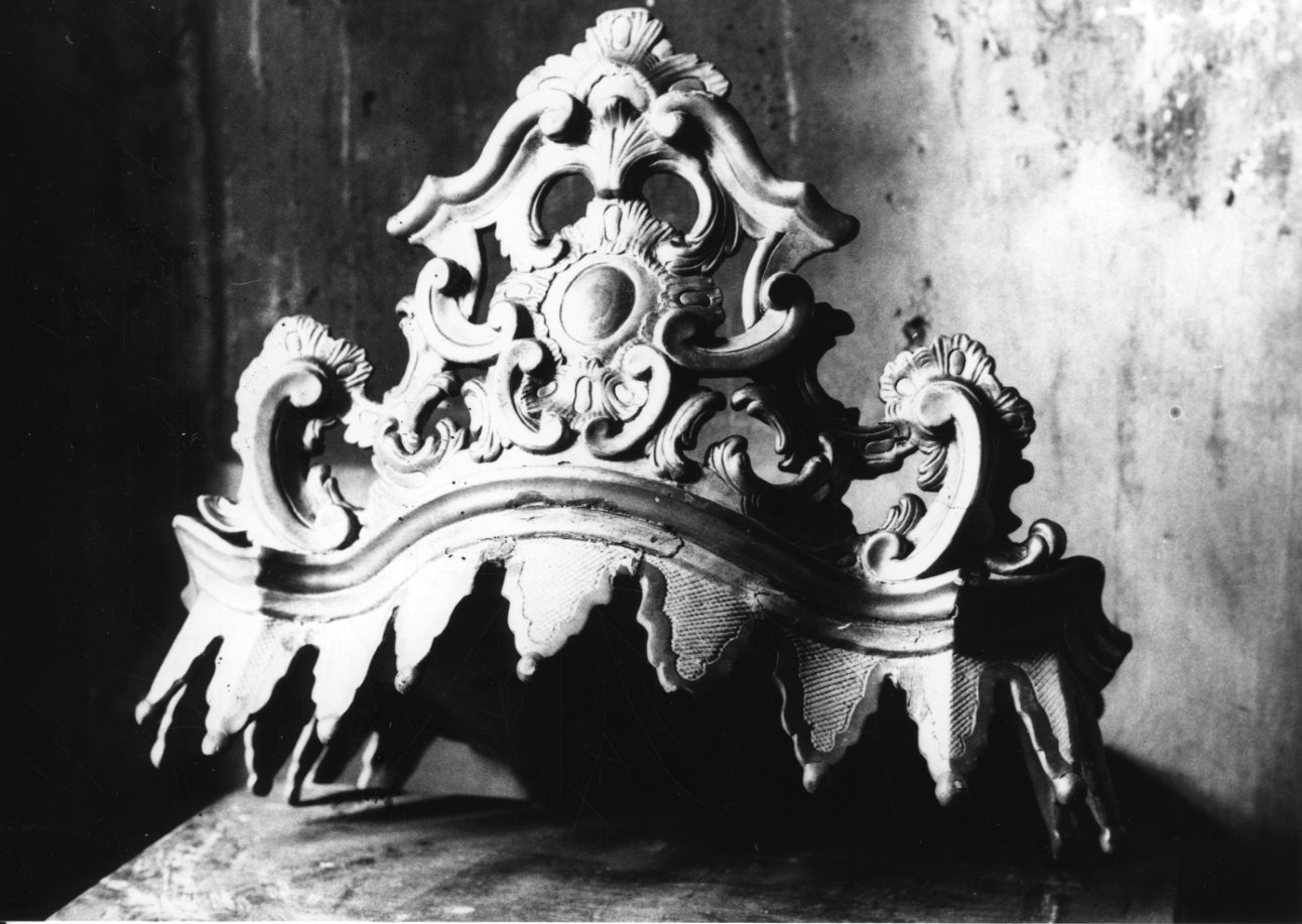 baldacchino di tronetto per esposizione eucaristica, opera isolata - bottega vercellese (sec. XVIII)