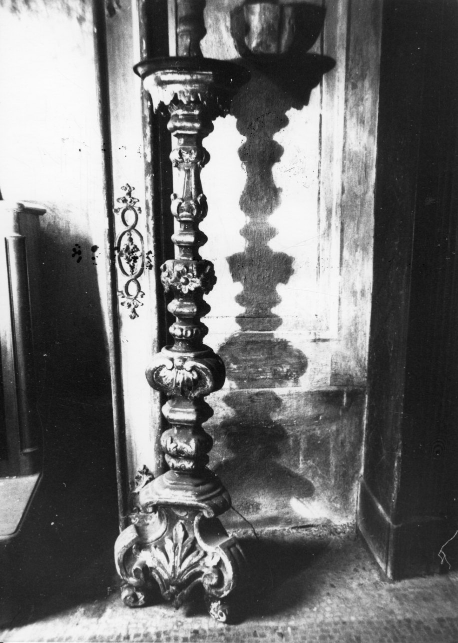 candelabro, serie - bottega vercellese (sec. XVIII)
