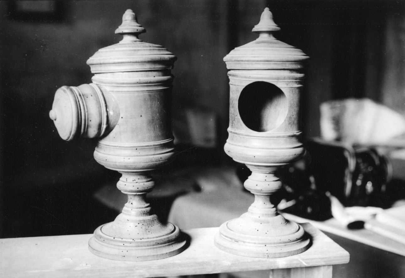 bussolotto per votazioni, serie - bottega vercellese (sec. XVIII)