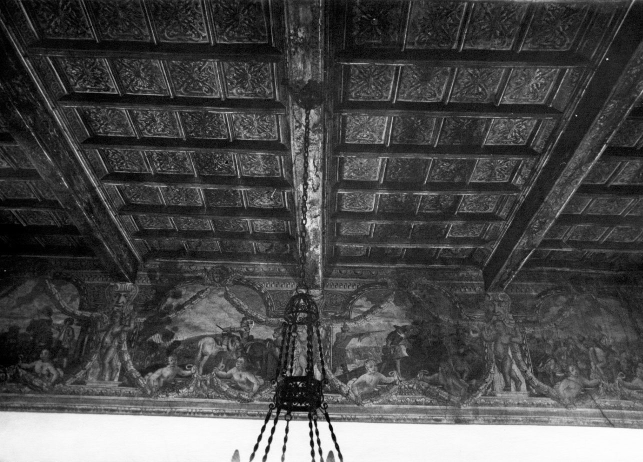 scena di battaglia (dipinto) - ambito lombardo (primo quarto sec. XVII)