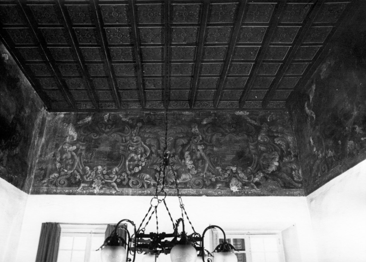 scena di caccia (dipinto) - ambito lombardo (primo quarto sec. XVII)