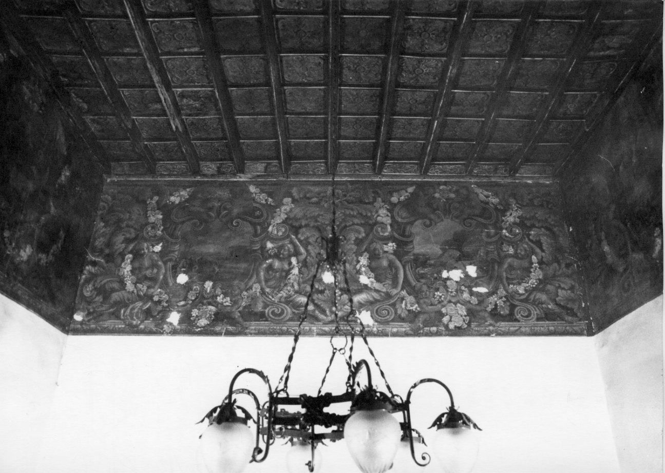 scena di caccia (dipinto) - ambito lombardo (primo quarto sec. XVII)