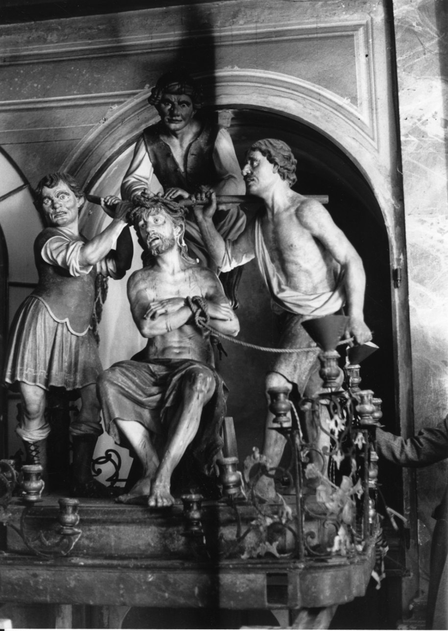 Cristo coronato di spine (macchina processionale, opera isolata) di Sezzano Giovanni Martino (attribuito) (secondo quarto sec. XVIII)