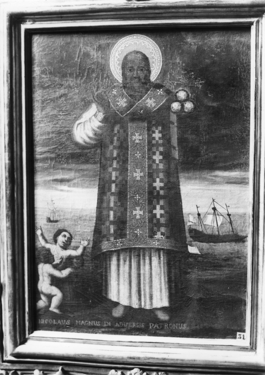 San Nicola di Bari (dipinto, opera isolata) - ambito vercellese (sec. XVIII)