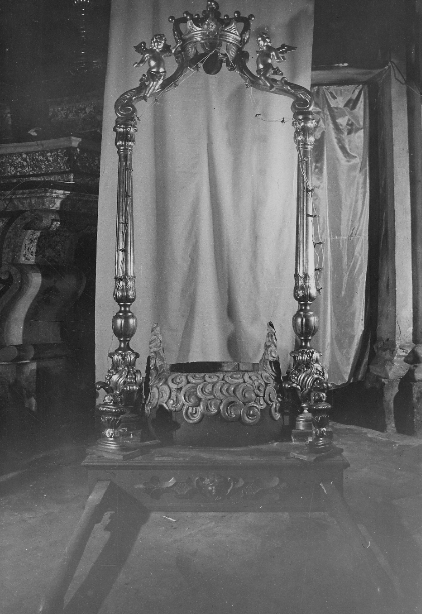 baldacchino processionale, opera isolata - bottega piemontese (fine/inizio secc. XVIII/ XIX)