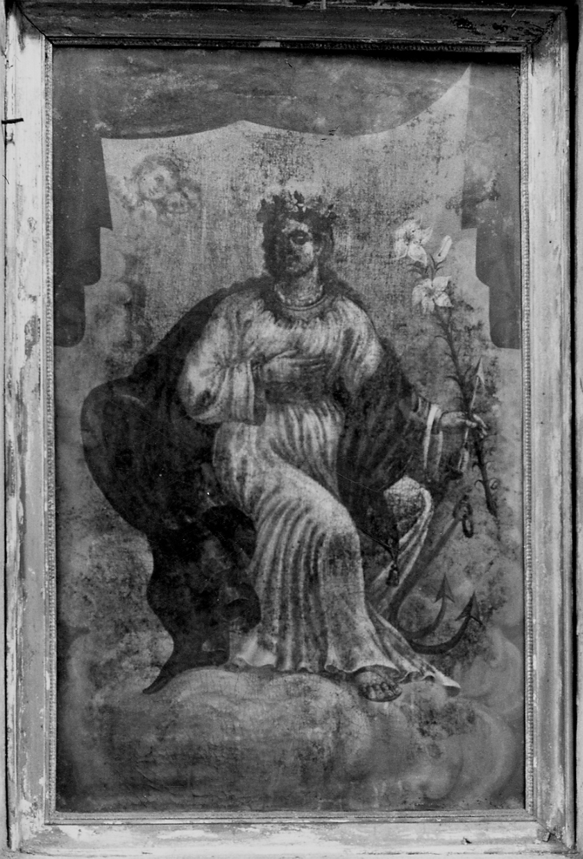 Santa (dipinto, opera isolata) di Merlino Agostino (metà sec. XIX)