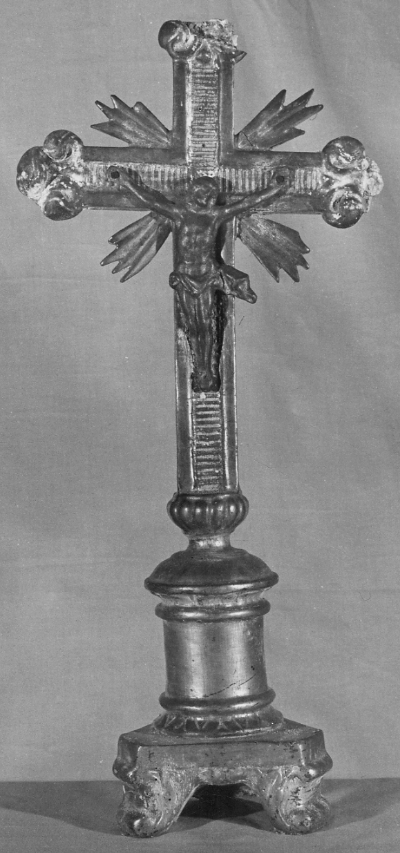 Cristo crocifisso (croce d'altare, opera isolata) - bottega piemontese (inizio sec. XIX)