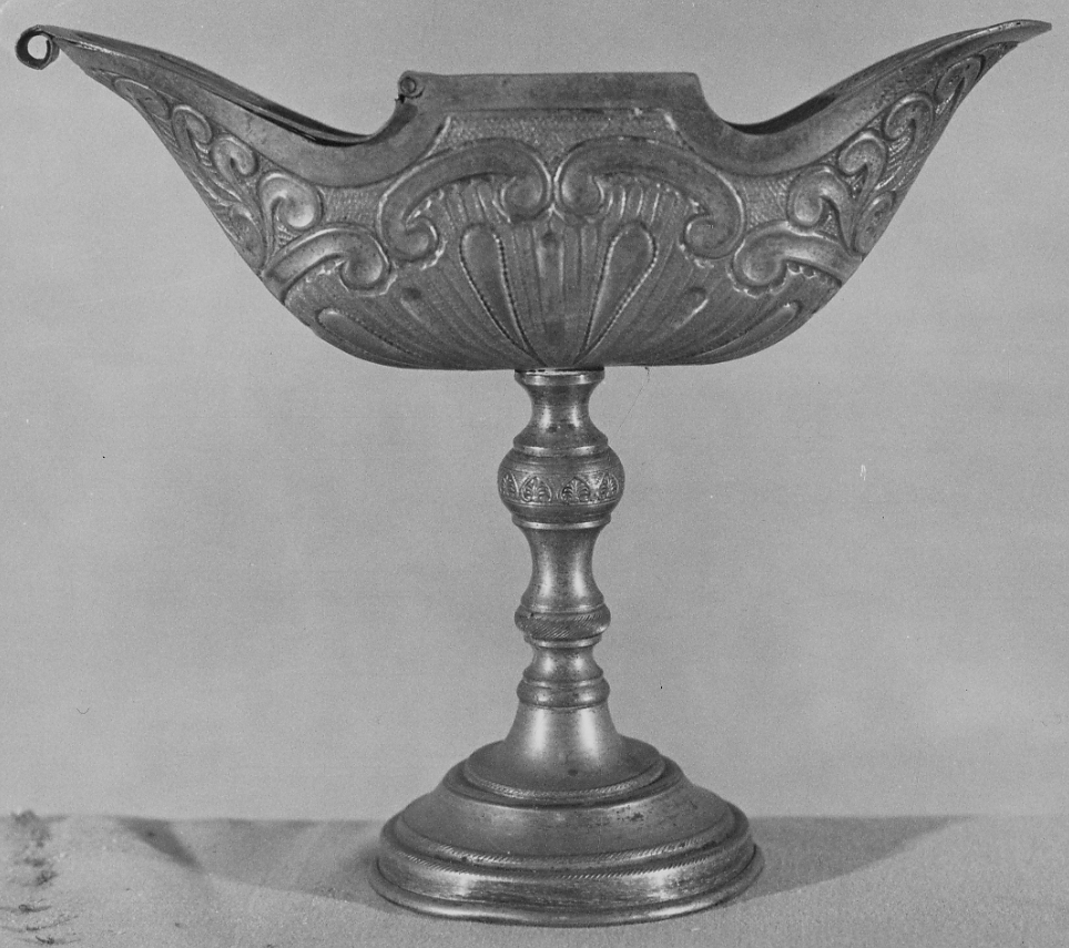 navicella portaincenso, opera isolata - bottega piemontese (inizio sec. XIX)