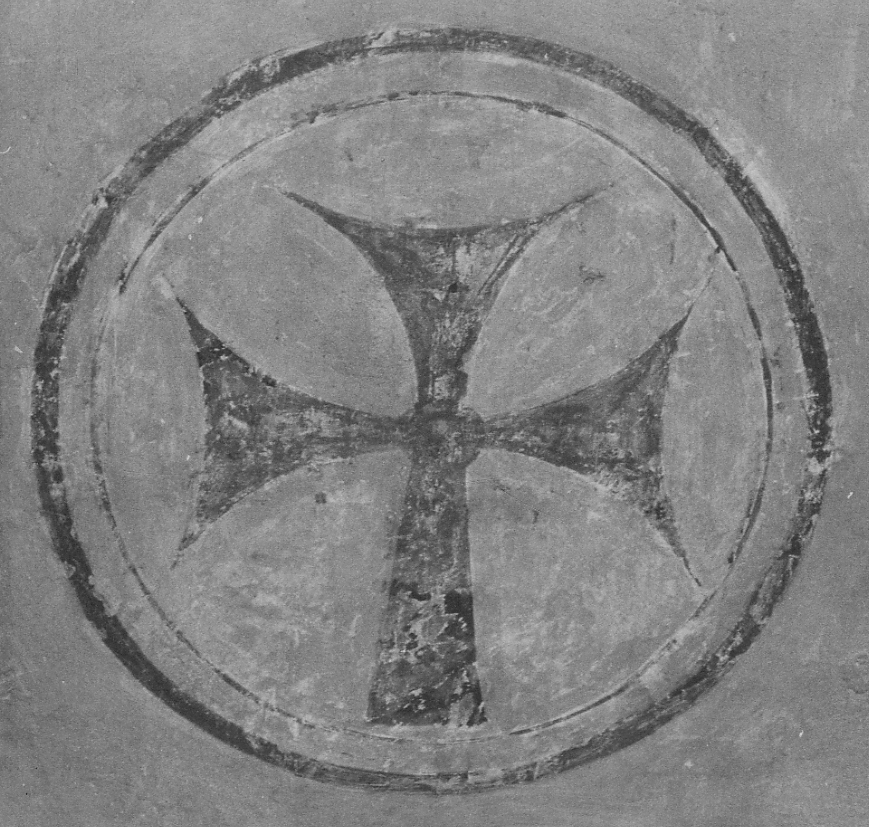 croce (decorazione pittorica, serie) - ambito vercellese (sec. XIX)