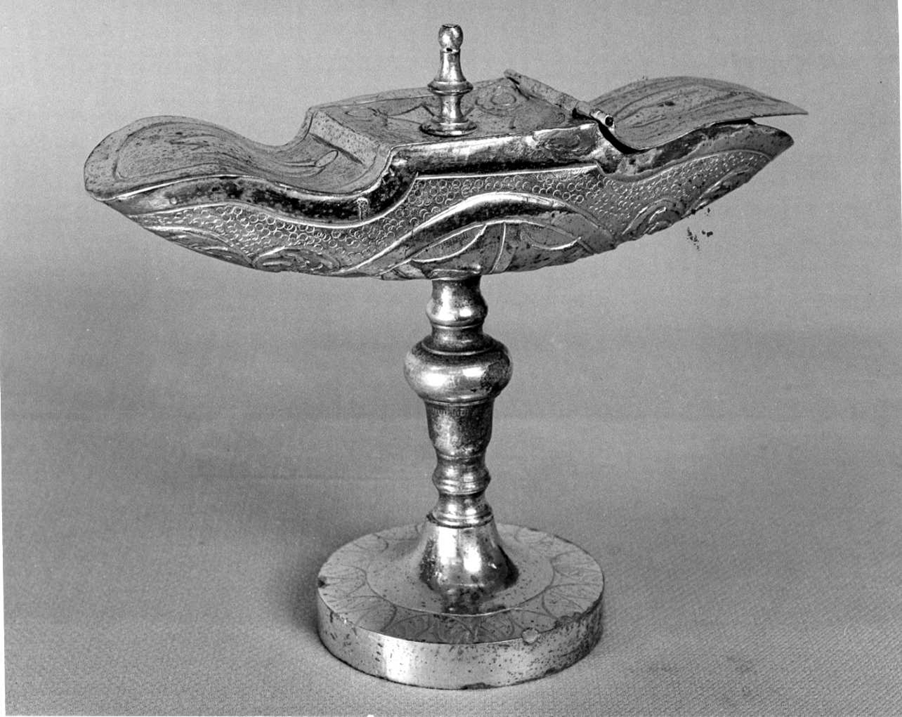 navicella portaincenso, opera isolata - bottega vercellese (fine sec. XIX)