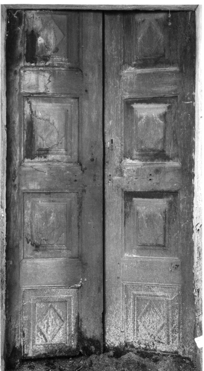 porta - a due battenti, opera isolata - bottega vercellese (seconda metà sec. XVIII)