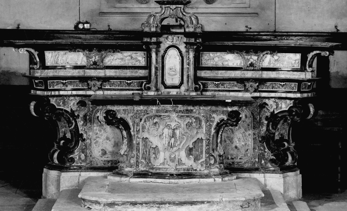 altare maggiore, opera isolata - bottega piemontese (seconda metà sec. XVIII)