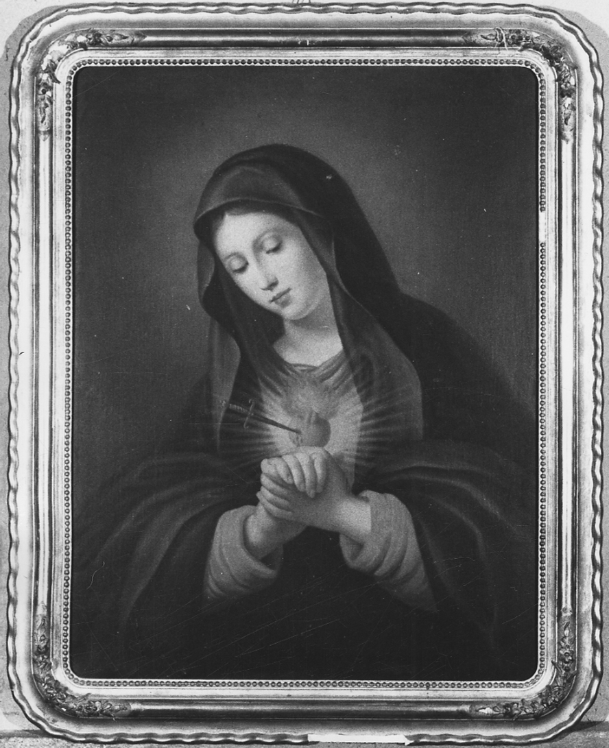 Sacro Cuore di Maria (dipinto, elemento d'insieme) - ambito piemontese (sec. XIX)
