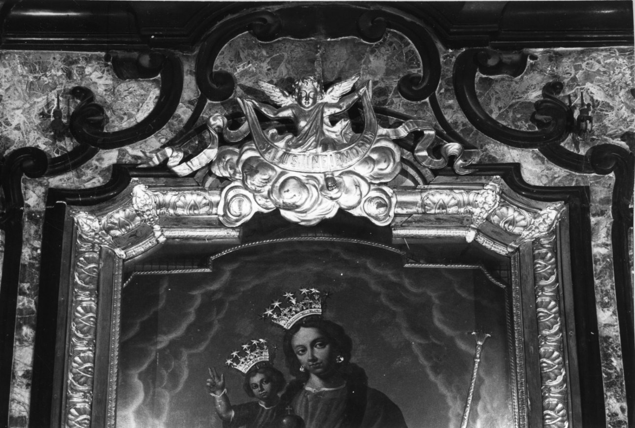 angioletto reggicartiglio (decorazione plastica, opera isolata) di Arborio Mella Carlo Emanuele (secondo quarto sec. XIX)