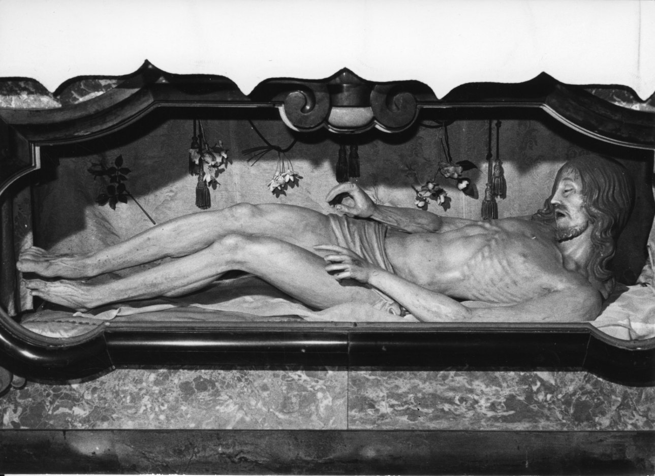 Cristo morto (statua, opera isolata) - bottega piemontese (seconda metà sec. XVIII)