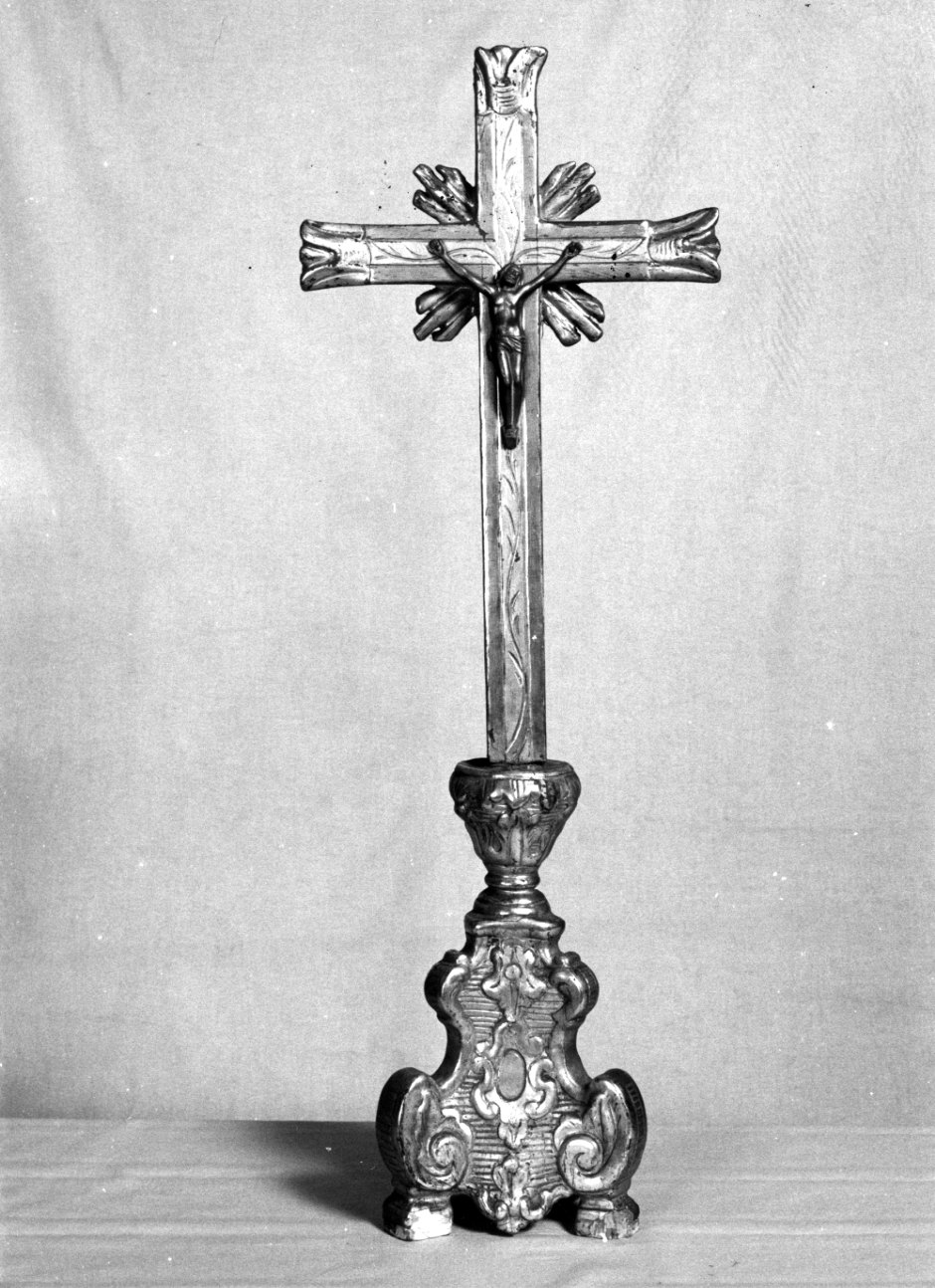 Cristo crocifisso (croce d'altare, opera isolata) - bottega vercellese (sec. XVIII)