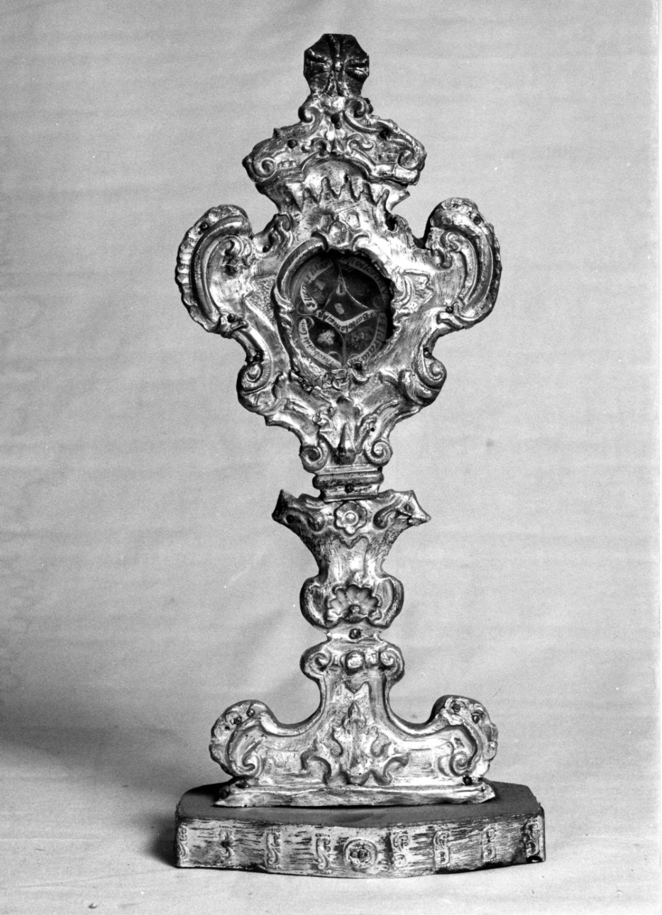 reliquiario - a ostensorio, opera isolata - bottega vercellese (metà sec. XVIII)