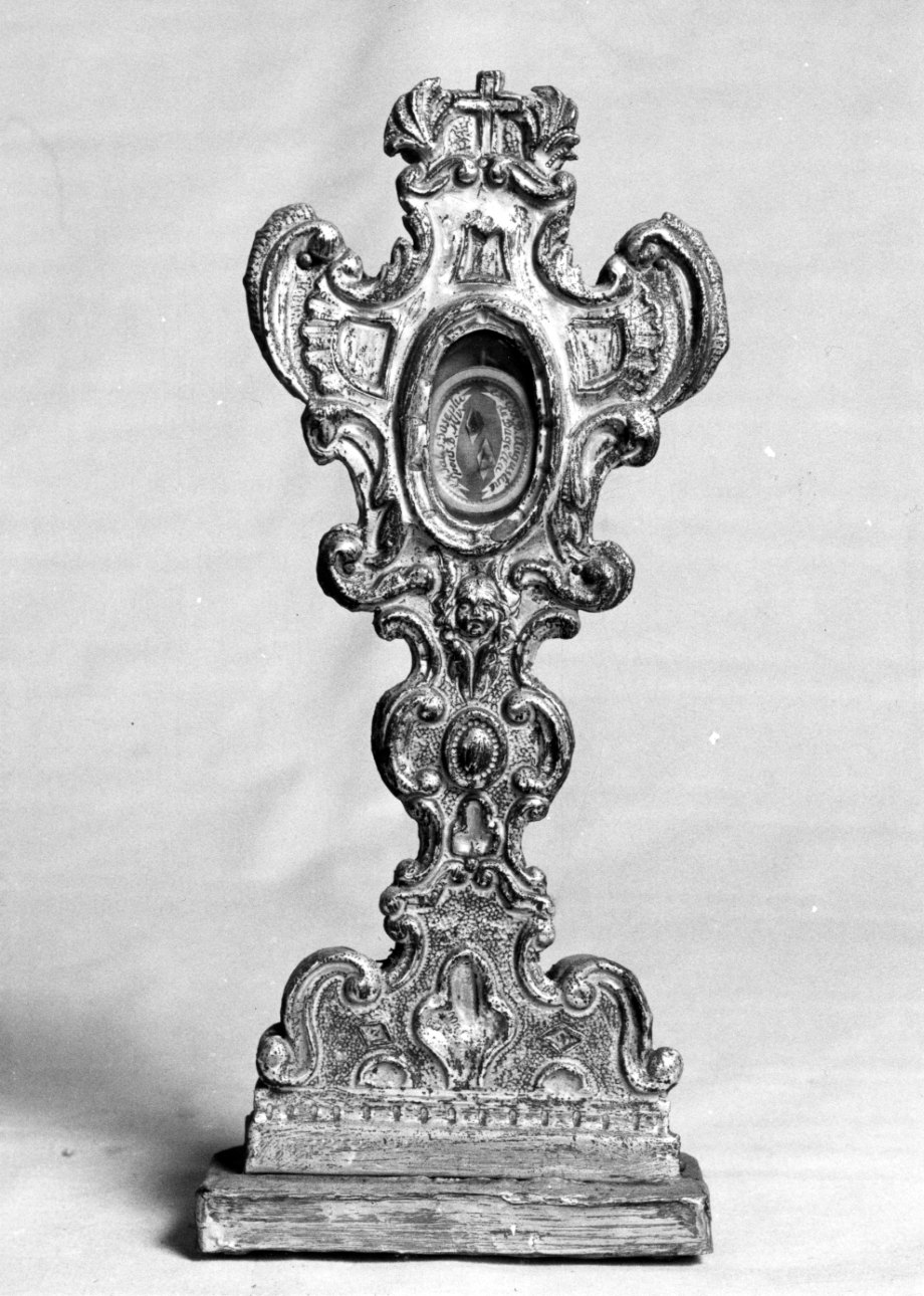 reliquiario - a ostensorio, serie - bottega vercellese (metà sec. XVIII)