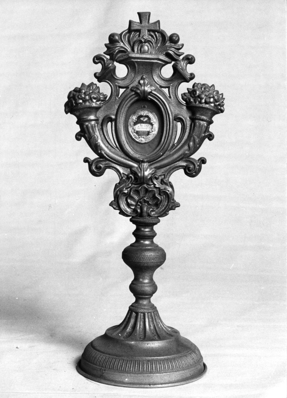 reliquiario - a ostensorio, opera isolata - bottega italiana (primo quarto sec. XX)