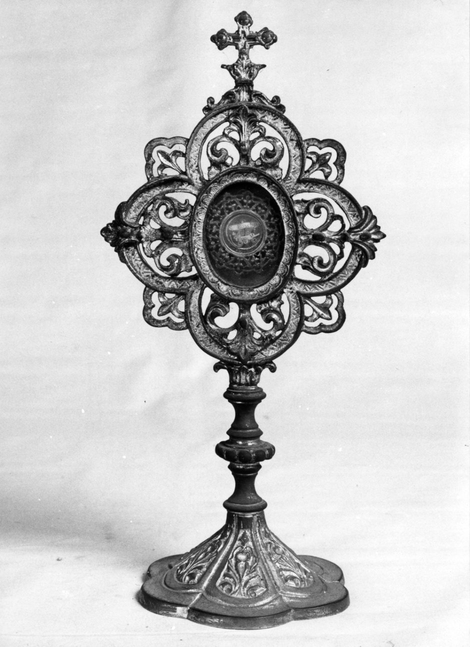 reliquiario - a ostensorio, opera isolata - bottega italiana (primo quarto sec. XX)