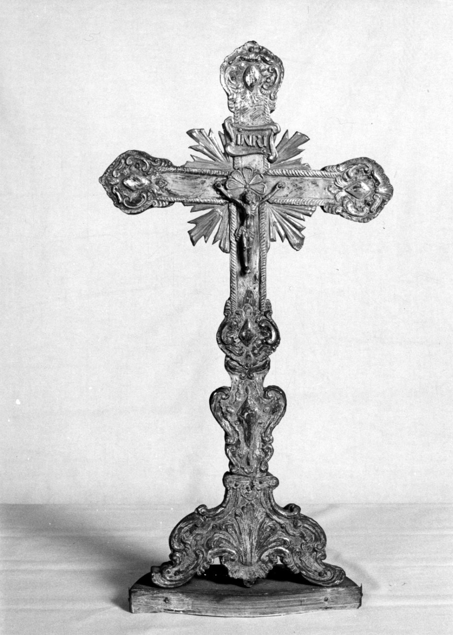 Cristo crocifisso (croce d'altare, opera isolata) - bottega vercellese (sec. XVIII)